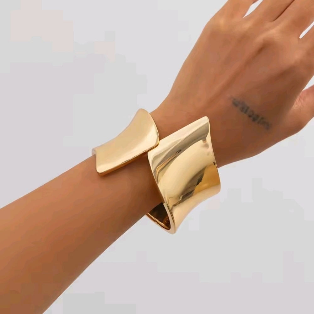Gold Statement Cuff Bracelet